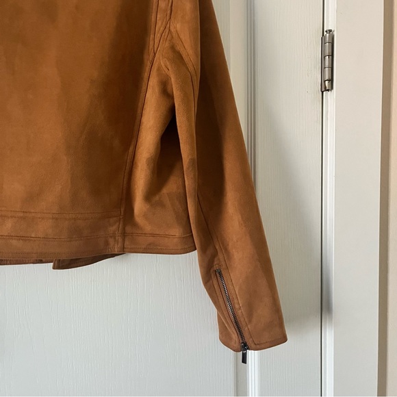 Tan Brown Suede leather Jacket - Picture 7 of 7